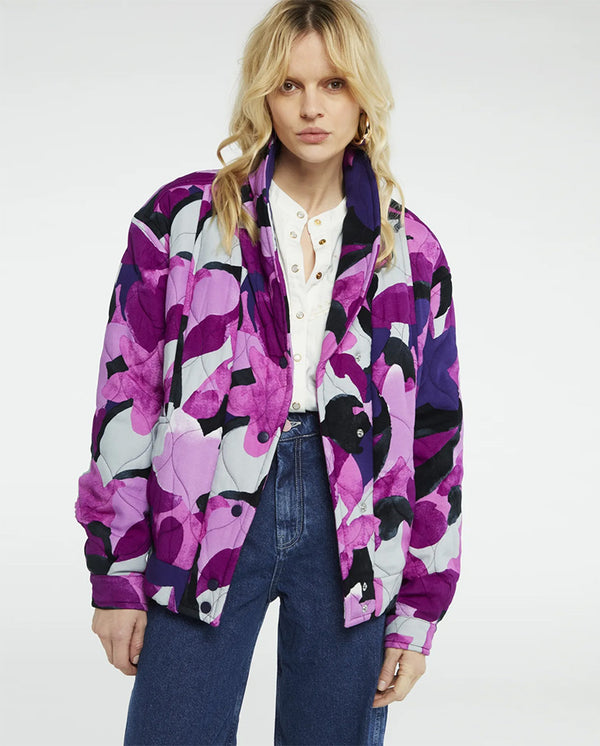 Quincy Printed quilt Jacket Bubblegum Mist