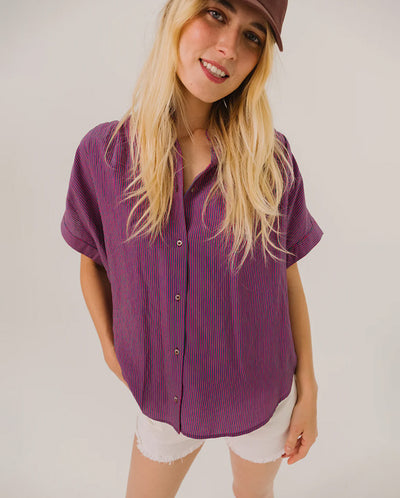 Louisa Safi Blouse - Multi Stripe