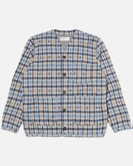 Summer Cardi Brown Blue Check