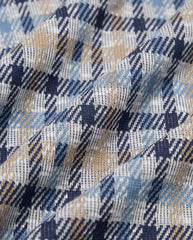 Summer Cardi Brown Blue Check
