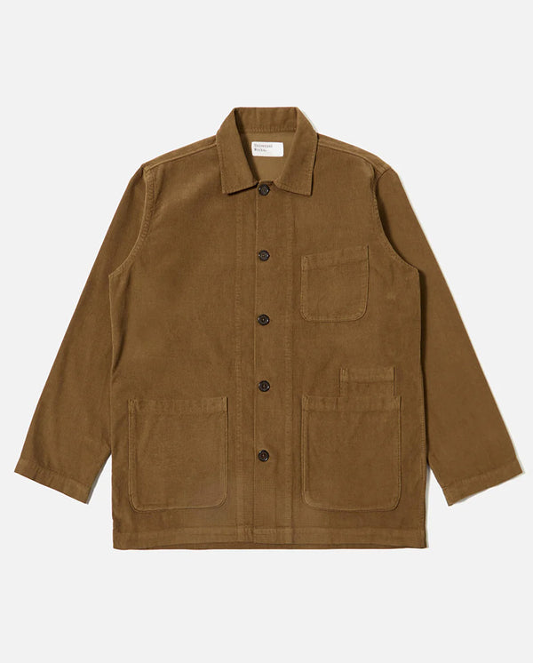 FINE CORD BAKERS OVERSHIRT - KHAKI