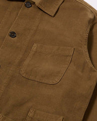 FINE CORD BAKERS OVERSHIRT - KHAKI