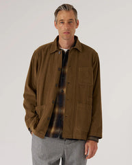 FINE CORD BAKERS OVERSHIRT - KHAKI