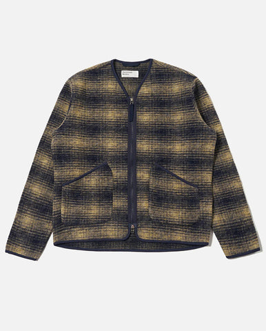 Crew Neck Down Vest - Beige