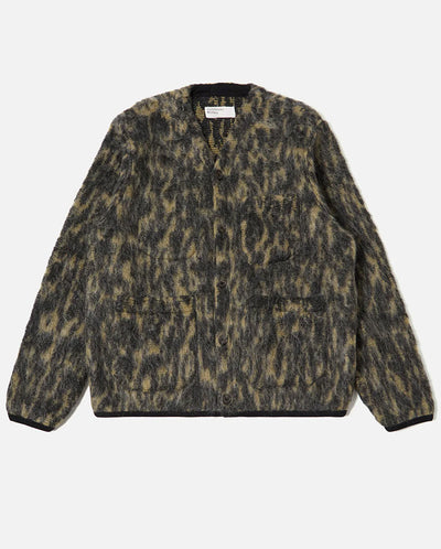 FLEECE CARDIGAN - CHARCOAL