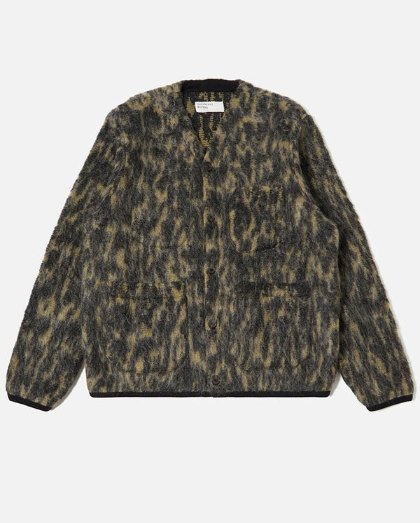 FLEECE CARDIGAN - CHARCOAL
