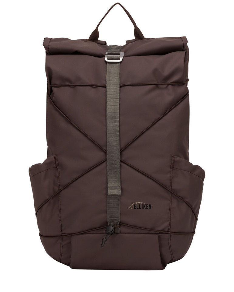 DAYLE ROLL TOP BACKPACK 21/25L - DARK BROWN
