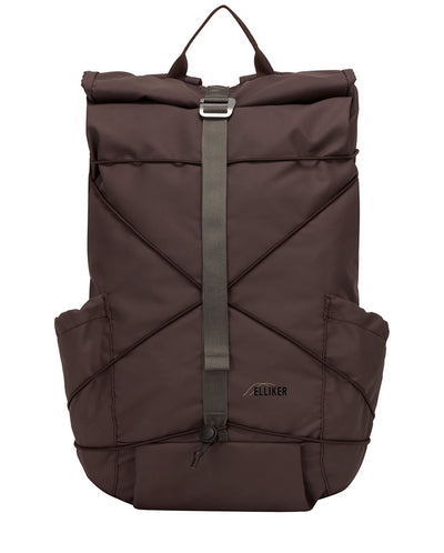 DAYLE ROLL TOP BACKPACK 21/25L - DARK BROWN