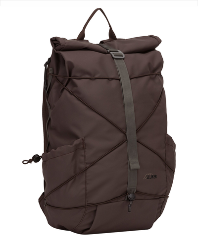 DAYLE ROLL TOP BACKPACK 21/25L - DARK BROWN