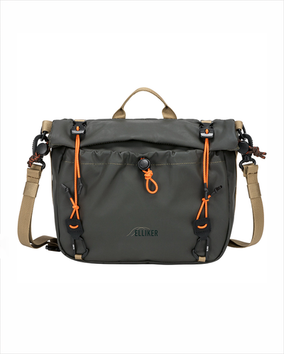 NIDDER ROLL TOP CROSSBODY BAG 6L - Dark Green
