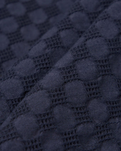 ROAD SHIRT - NAVY Dot Waffle