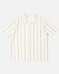 ROAD SHIRT - ECRU/NAVY/SAND STRIPE