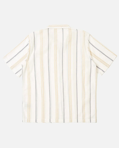 ROAD SHIRT - ECRU/NAVY/SAND STRIPE
