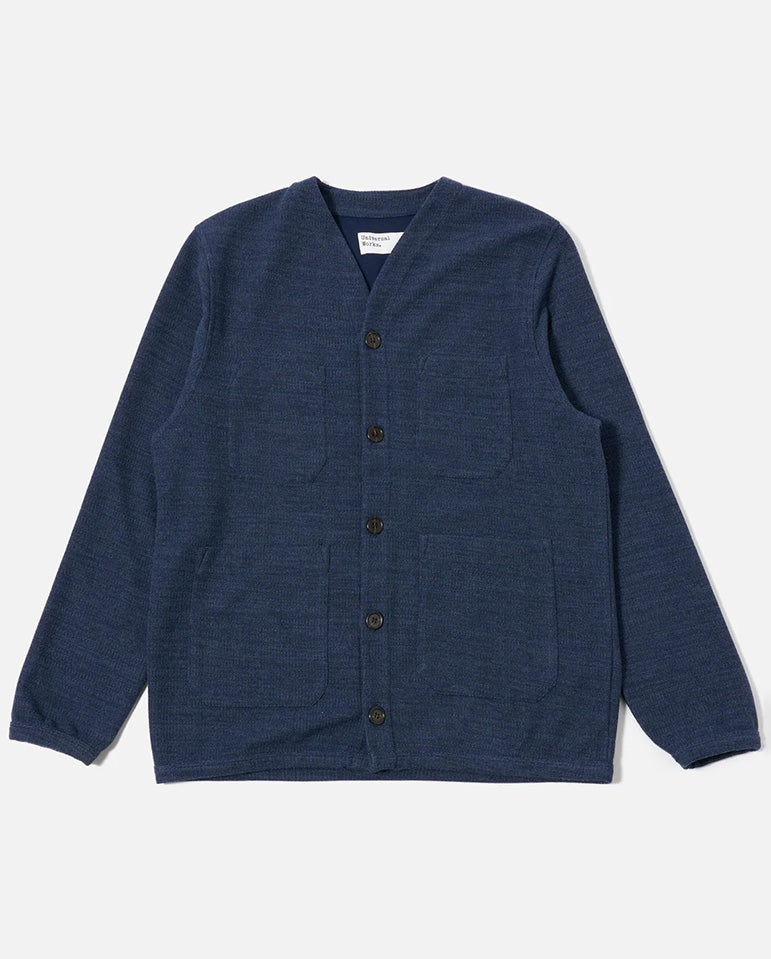 CARDIGAN - NAVY MAIORCA JERSEY