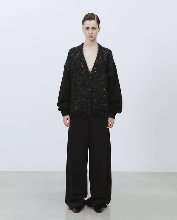 Mohair Cardigan Black