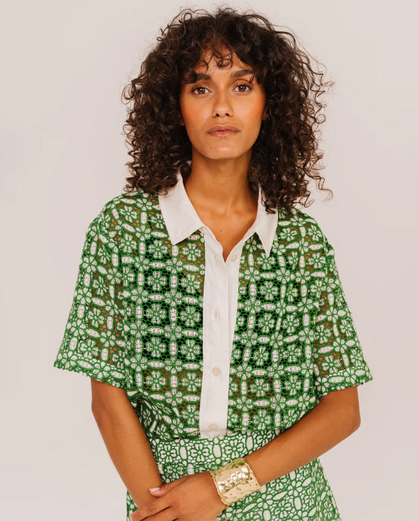 Flavia Goya Blouse - Green
