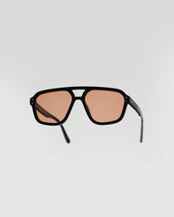 Jet Black Orange Solid Lens