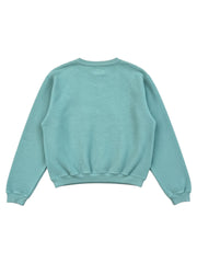 Hina Reverse Crew Neck Sweat - Sagebrush Green