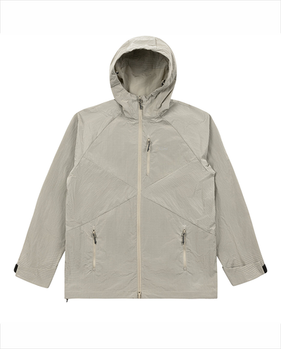 ARKLE ZIP RIPSTOP JACKET - Stone