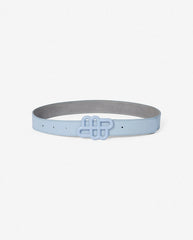 Matter leather Belt BLUE