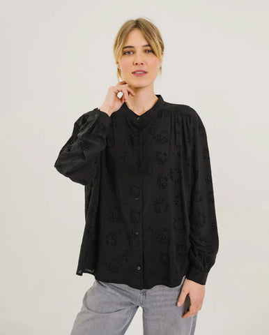 Graphic Leopard Print Wool Mix Tee - Leopard