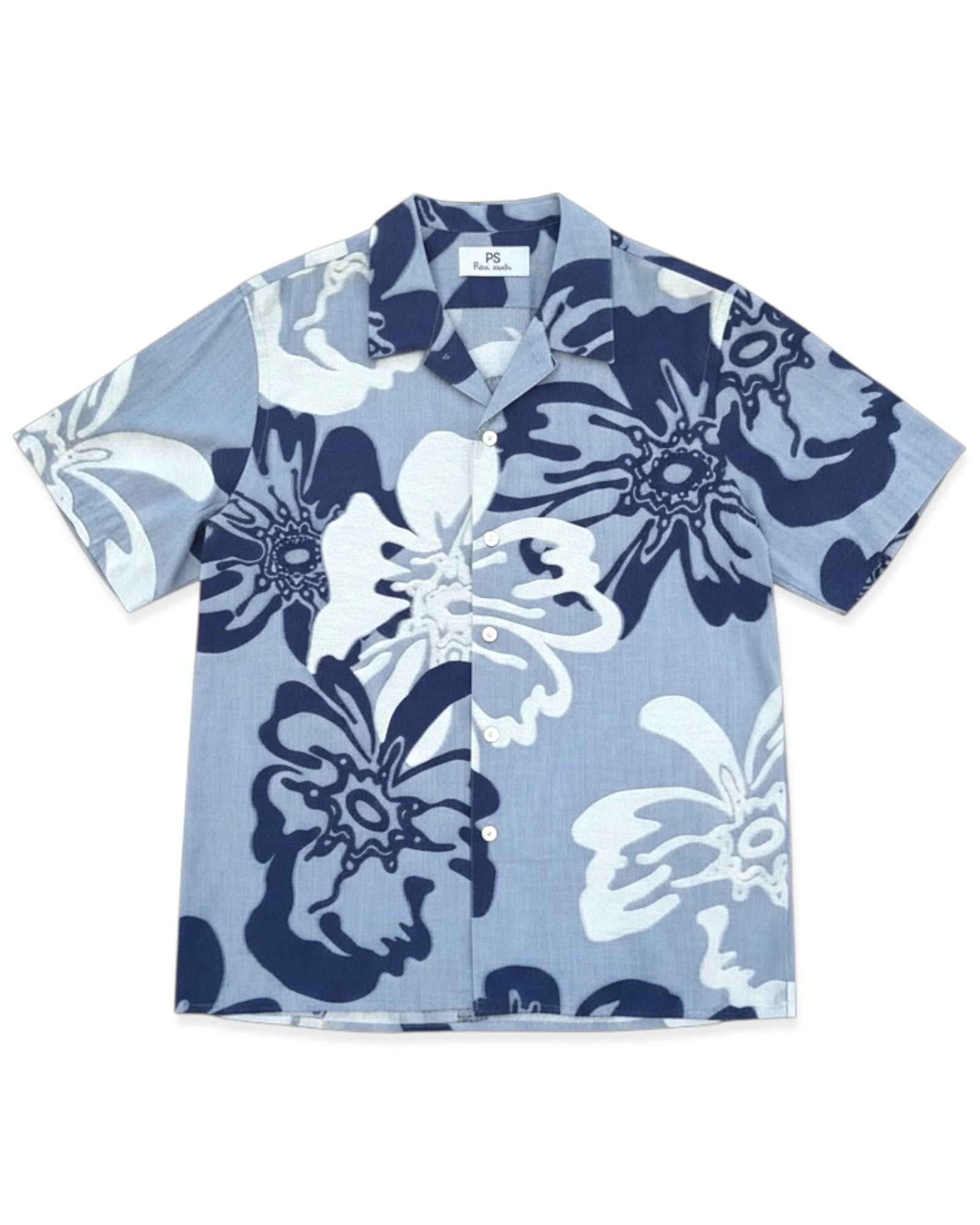 Woven Casual Fit Shirt - Blue Pattern.