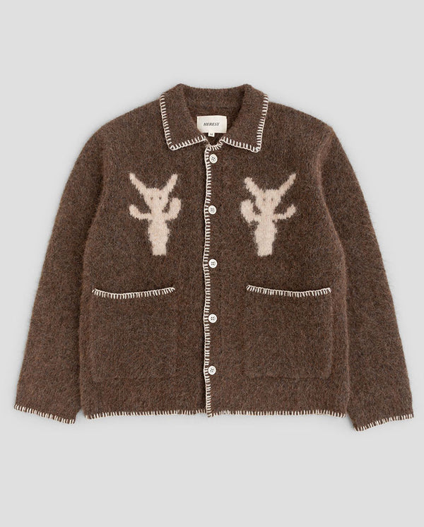 Demons Knitted Shirt - Brown