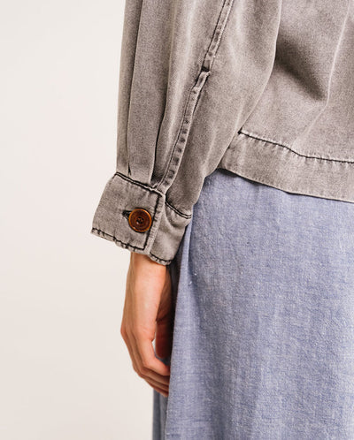 Sierra Chambray Jacket - Washed Black