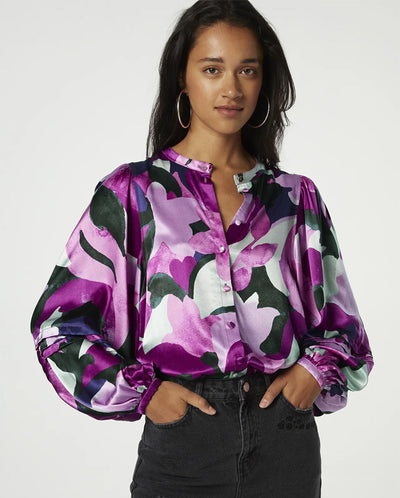 Hollie Printed Blouse Bubblegum Mist