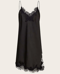 Naomi Asym Lingerie Dress - Black