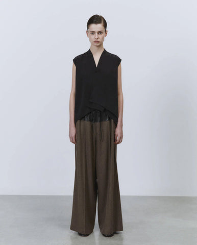 Military V Neck Long Down Jacket D.Olive