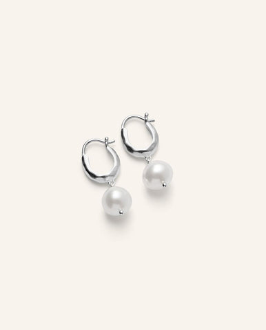 Reflection Hoops - Silver