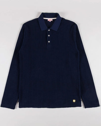 TEXTURED POLO - MARINE DEEP