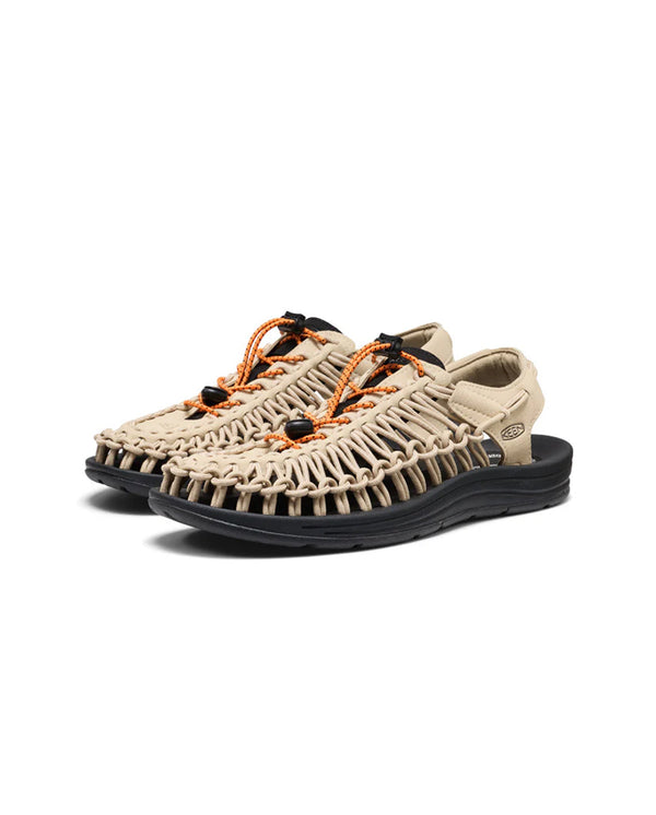 Mens Uneek Sandal - SAFARI/ORANGE PEEL