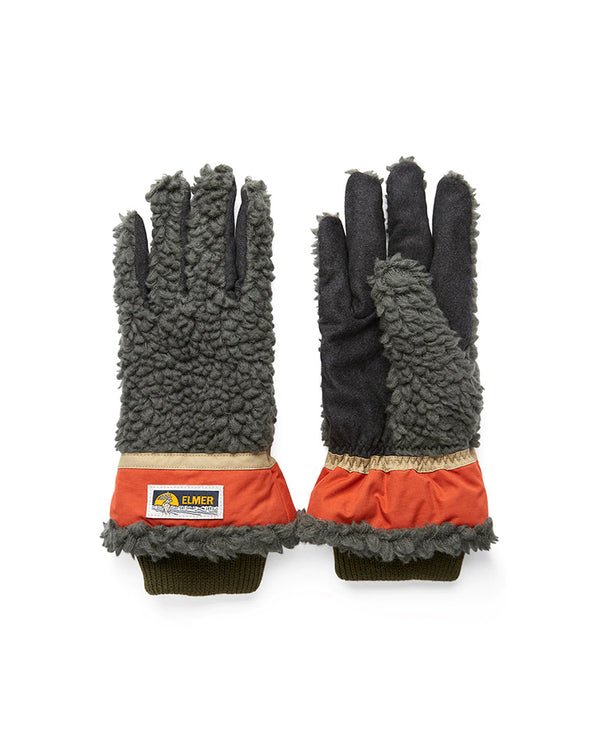 Teddy Glove Khaki / Orange