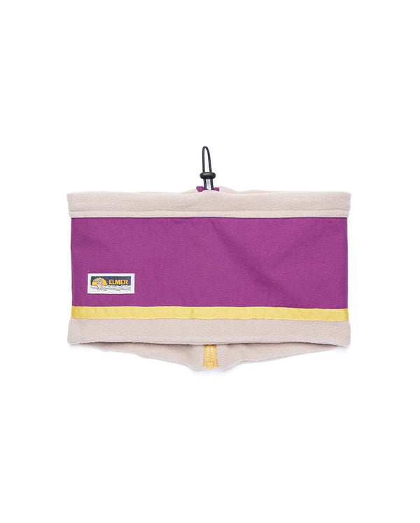 Fleece Neck Warmer Beige Purple