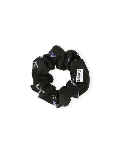 3D Jacquard Scrunchie BLACK