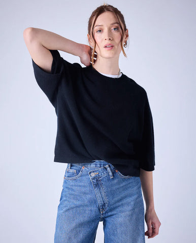 Asta Rosette Tee - Pink