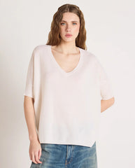Kate Cashmere V Neck - Cream