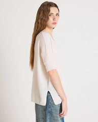 Kate Cashmere V Neck - Cream