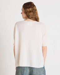 Kate Cashmere V Neck - Cream