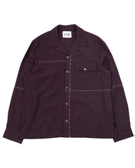 FRAY SHIRT - AUBERGINE