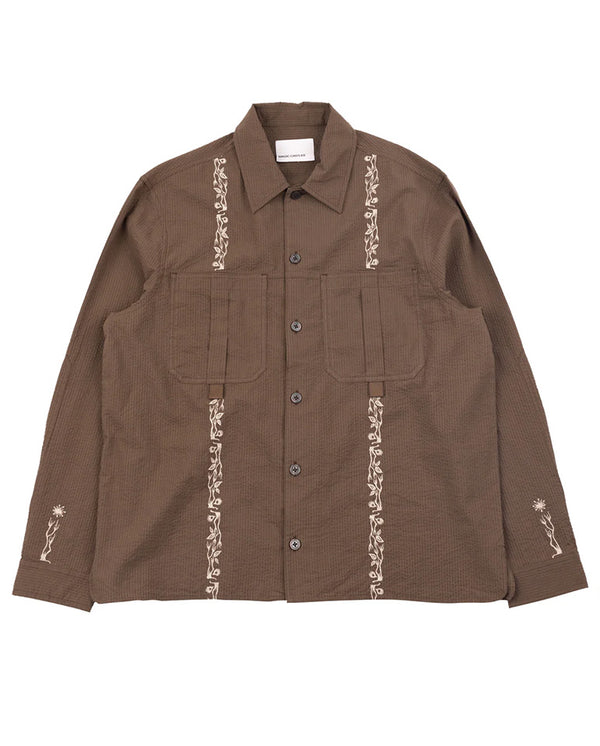 NEWELL SHIRT - COFFEE BROWN