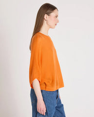 Benedicta Kimono Knit Orange Neon