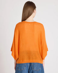 Benedicta Kimono Knit Orange Neon