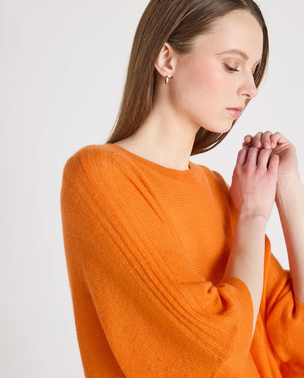 Benedicta Kimono Knit Orange Neon