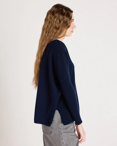 Astrid Cashmere Crew Knit - Navy