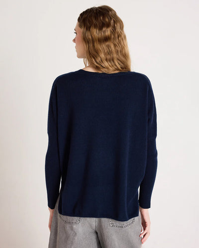 Astrid Cashmere Crew Knit - Navy
