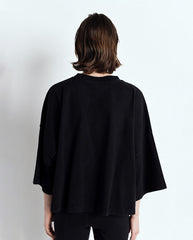 Afoma S/S Tee Boxy Tee Black Vintage