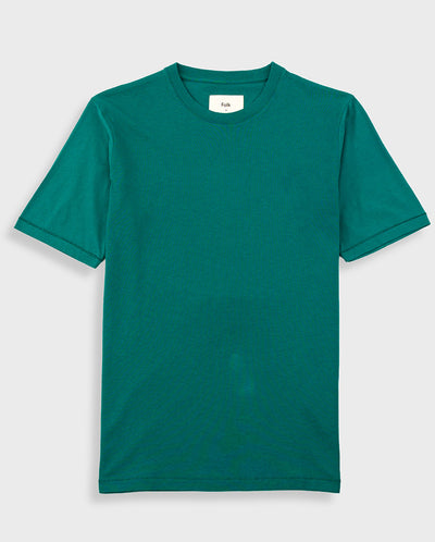 Contrast Sleeve Tee - Pthalo Green